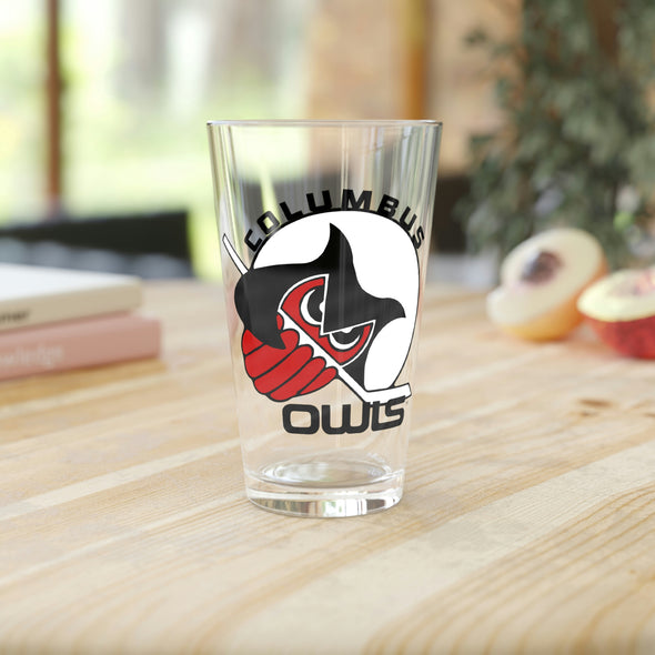 Columbus Owls Pint Glass