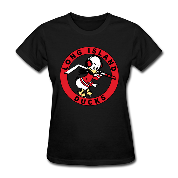 Long Island Ducks 1960s Logo Women's T-Shirt (EHL) - black
