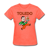 Toledo Buckeyes Logo Women's T-Shirt (EHL) - heather coral