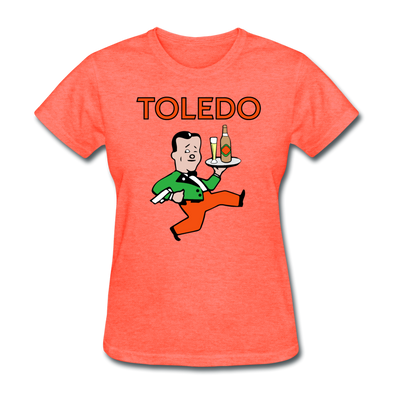 Toledo Buckeyes Logo Women's T-Shirt (EHL) - heather coral