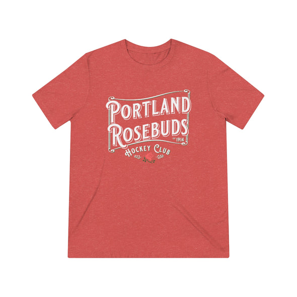 Portland Rosebuds Retro T-Shirt (Tri-Blend Super Light)