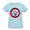 Albuquerque Six Guns Text Logo Women's T-Shirt (CHL) - powder blue