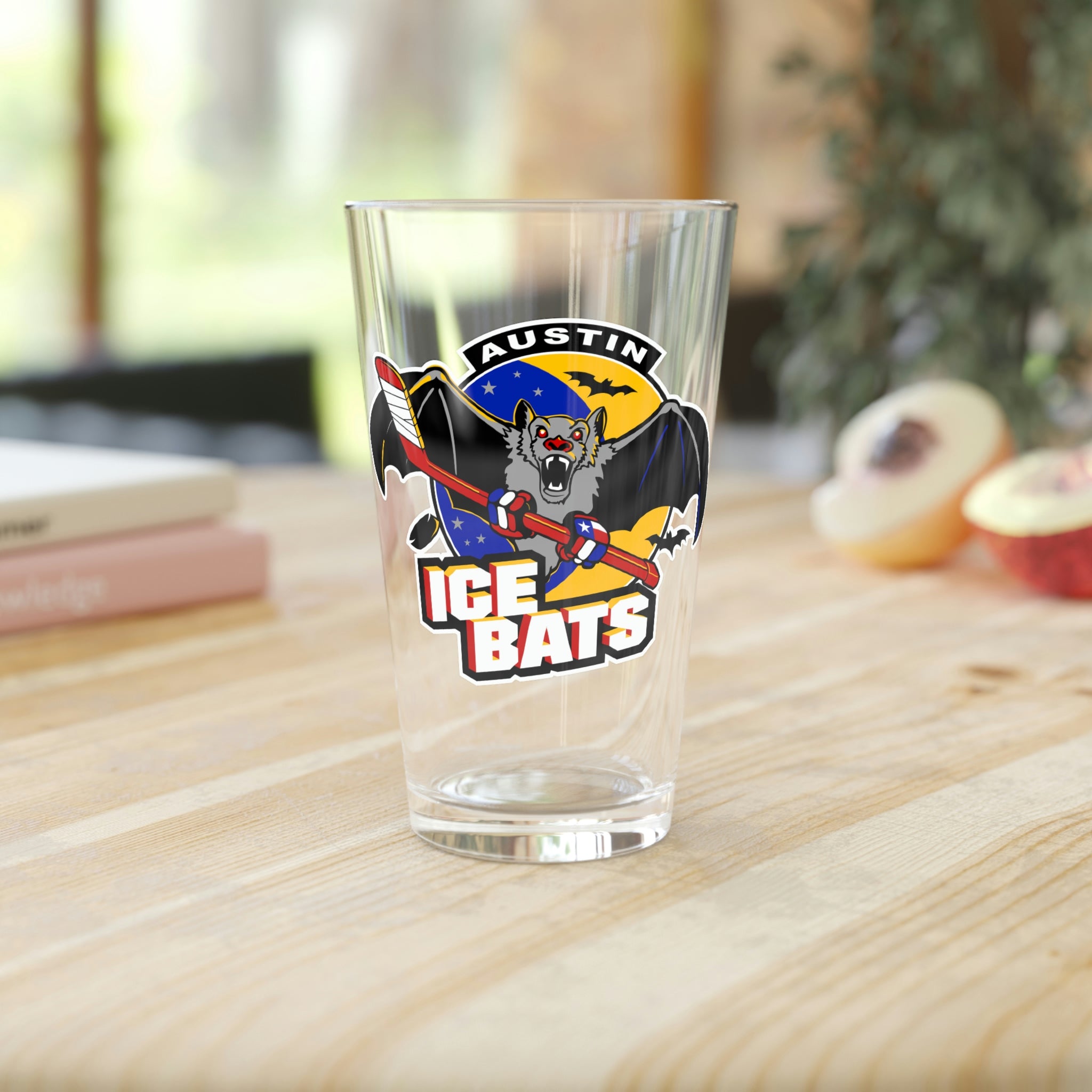 Ice Bat Austin Ice Bats Pint Glass β Vintage Ice Hockey