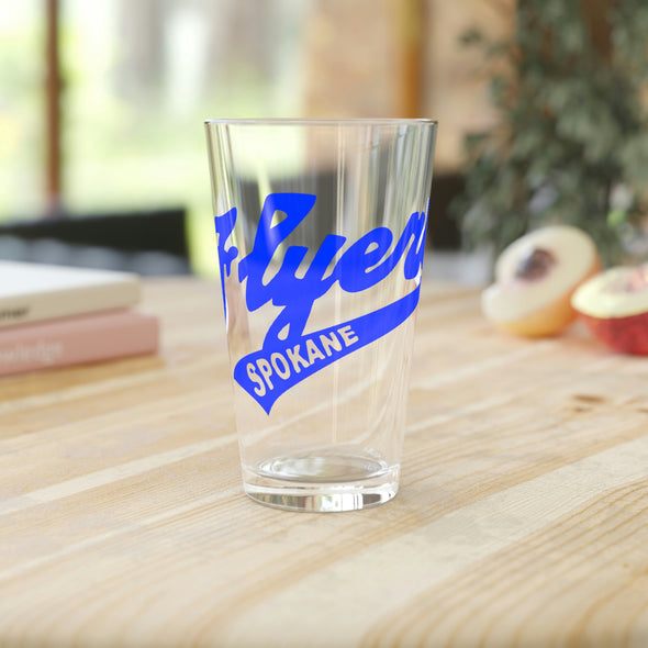 Spokane Flyers Script Pint Glass