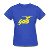 Hampton Gulls Yellow Logo Women's T-Shirt (SHL) - royal blue