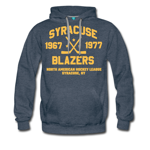 Syracuse Blazers Double Sided Premium Hoodie (NAHL) - heather denim