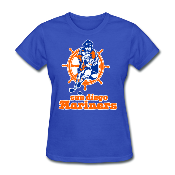 San Diego Mariners Logo Women's T-Shirt (WHA) - royal blue
