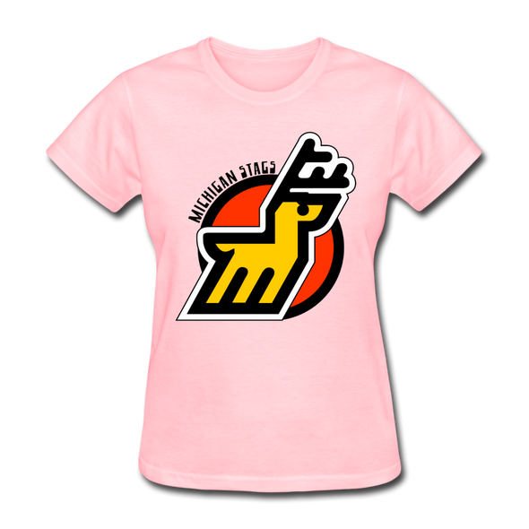 Michigan Stags Logo Women's T-Shirt - pink