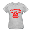 Washington Lions Dated Women's T-Shirt (EHL) - heather gray