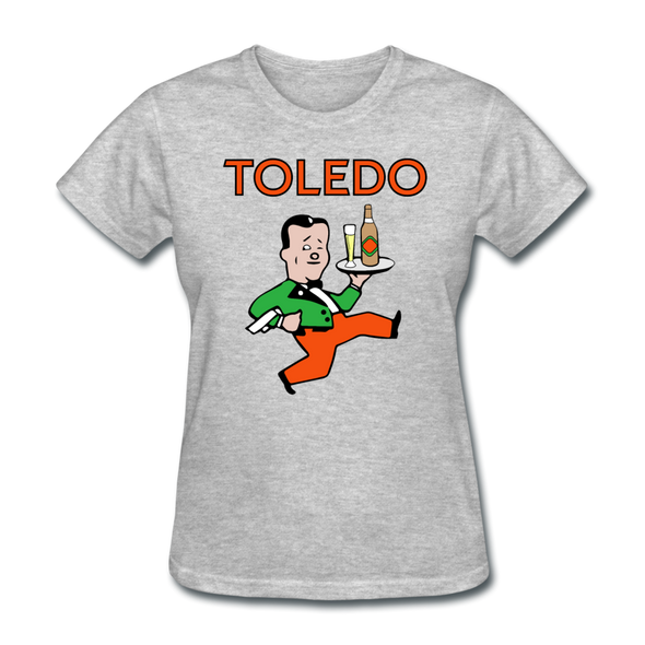 Toledo Buckeyes Logo Women's T-Shirt (EHL) - heather gray