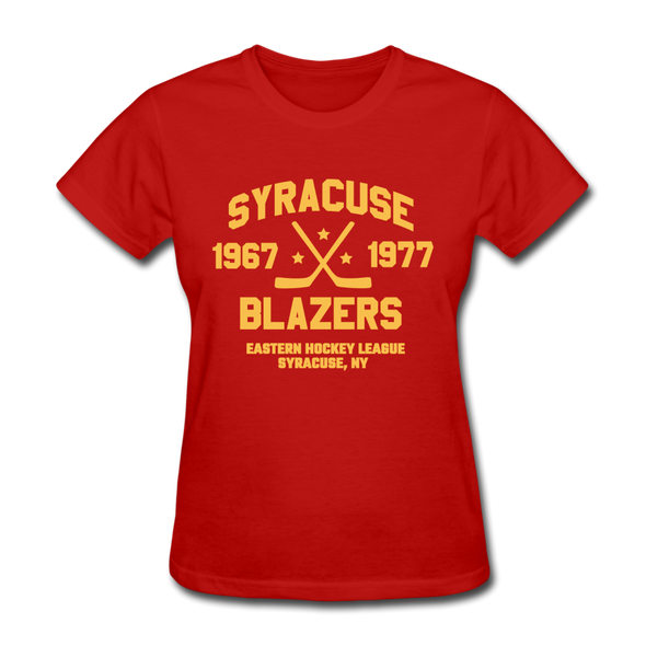 Syracuse Blazers Dated Women's T-Shirt (EHL) - red