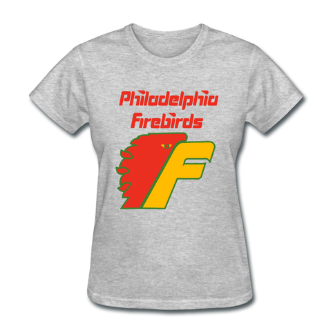 Philadelphia Firebirds Women's Logo T-Shirt (NAHL) - heather gray