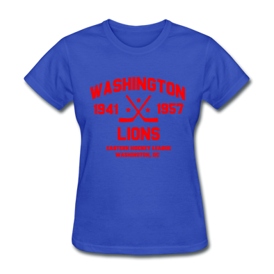 Washington Lions Dated Women's T-Shirt (EHL) - royal blue