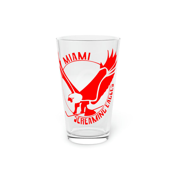 Miami Screaming Eagles Pint Glass