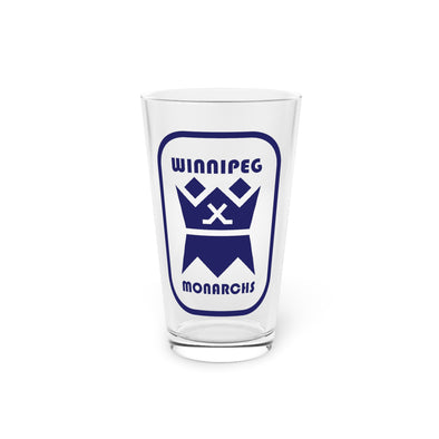 Winnipeg Monarchs Badge Pint Glass