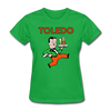 Toledo Buckeyes Logo Women's T-Shirt (EHL) - bright green