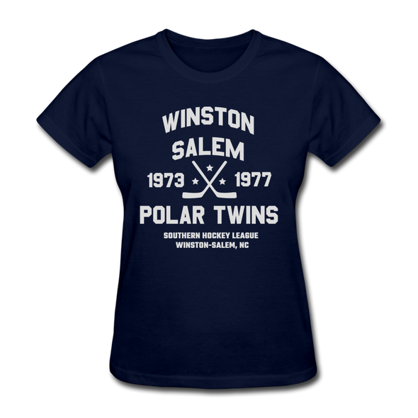 Winston-Salem Polar Twins Dated Women's T-Shirt (SHL) - navy