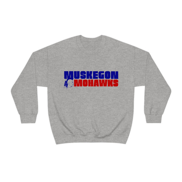 Muskegon Mohawks Text Crewneck Sweatshirt