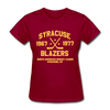 Syracuse Blazers Dated Women's T-Shirt (NAHL) - dark red