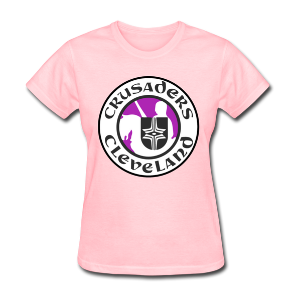 Cleveland Crusaders Logo Women's T-Shirt (WHA) - pink