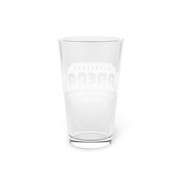 Cleveland Arena Old School Hockey Pint Glass