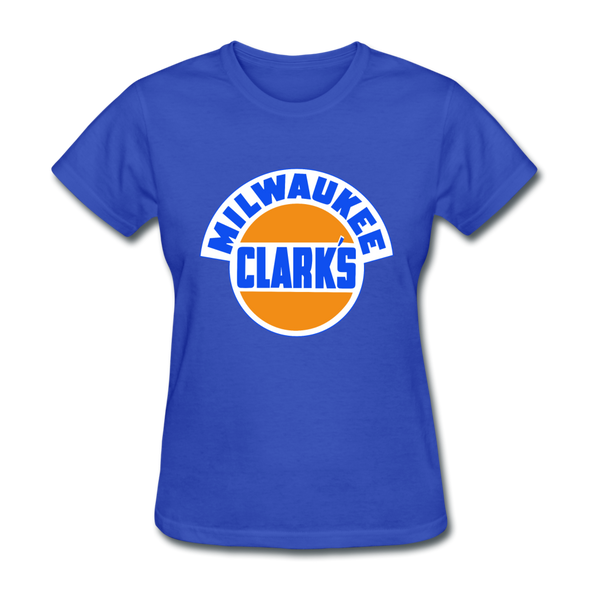 Milwaukee Clarks Logo Women's T-Shirt (EHL) - royal blue