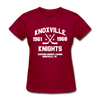 Knoxville Knights Dated Women's T-Shirt (EHL) - dark red