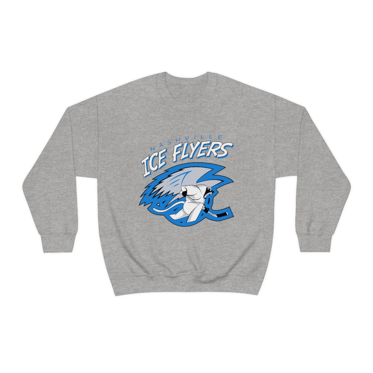 Nashville Ice Flyers Crewneck Sweatshirt Vintage Ice Hockey