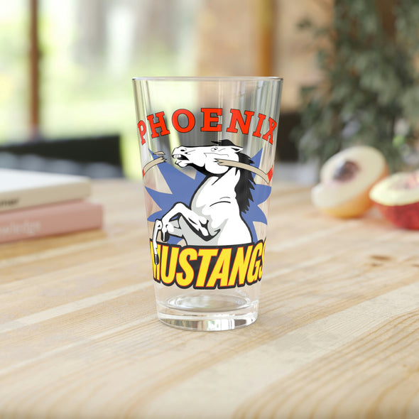Phoenix Mustangs Pint Glass