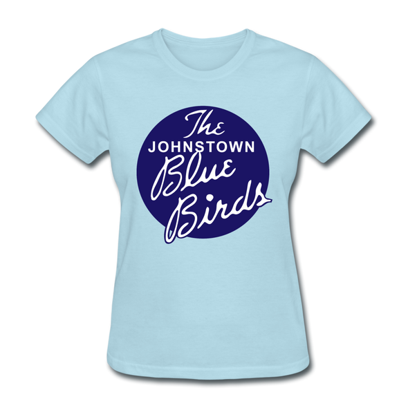 Johnstown Blue Birds Logo Women's T-Shirt (EHL) - powder blue