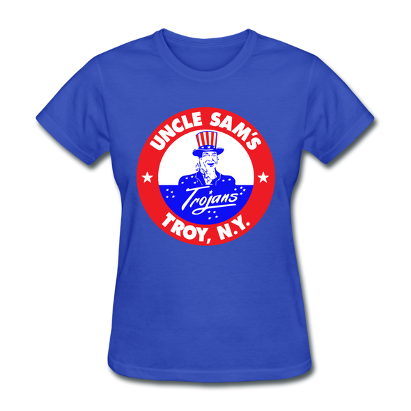 Troy Uncle Sam's Trojans Logo Women's Shirt (EHL) - royal blue