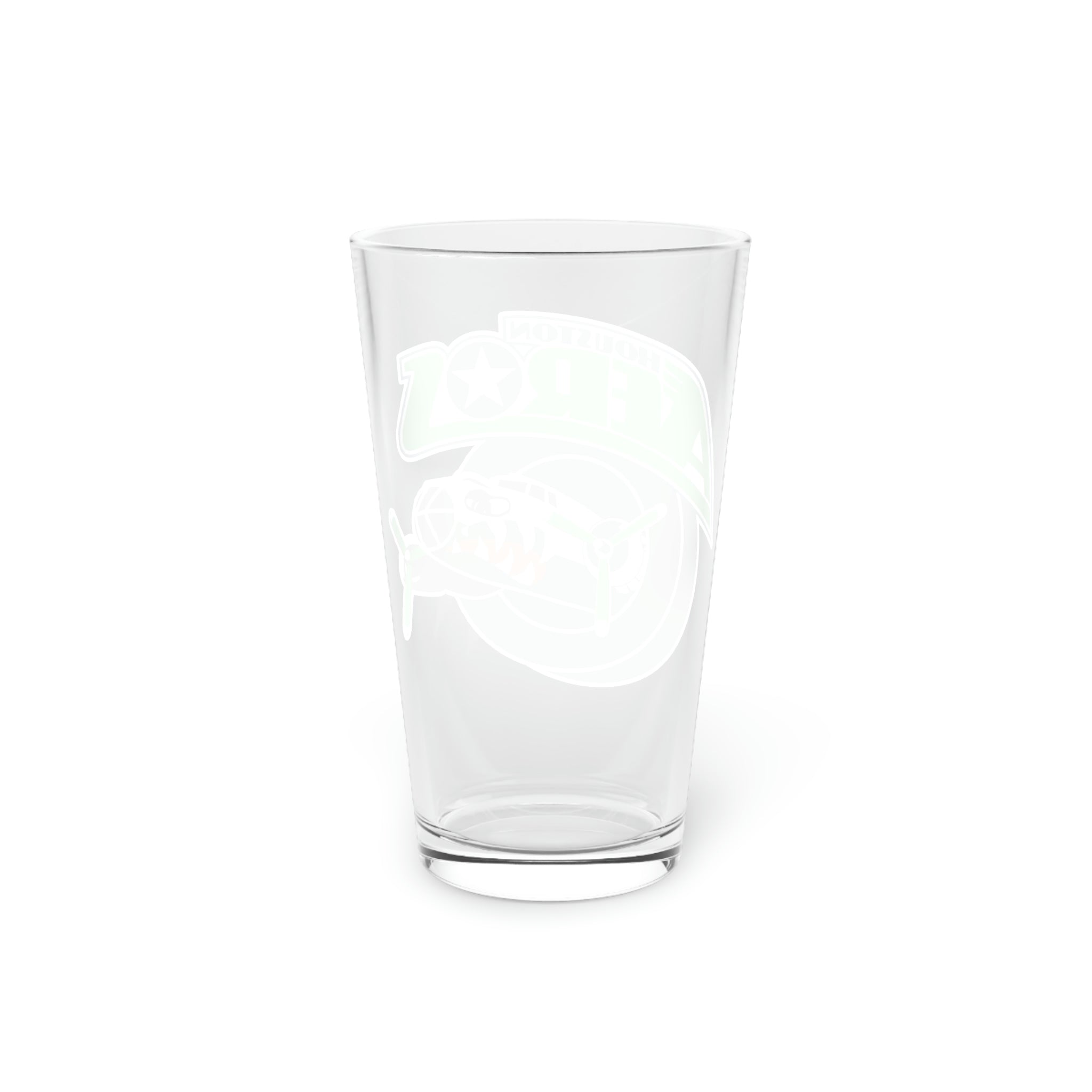 Houston Aeros 1990s Pint Glass, 16oz