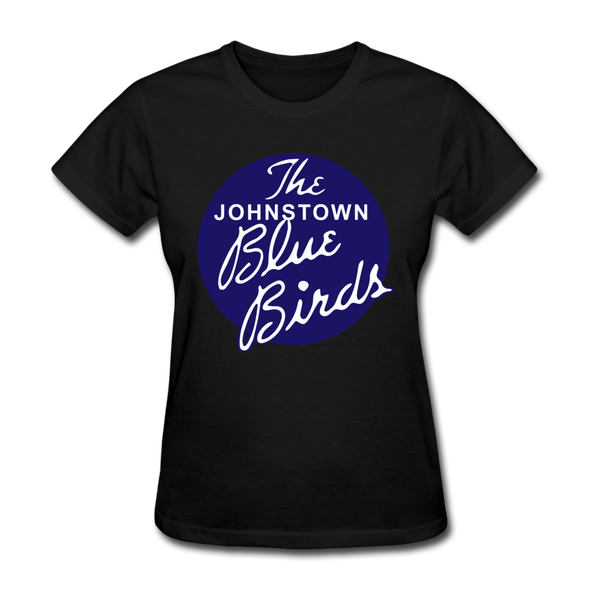 Johnstown Blue Birds Logo Women's T-Shirt (EHL) - black