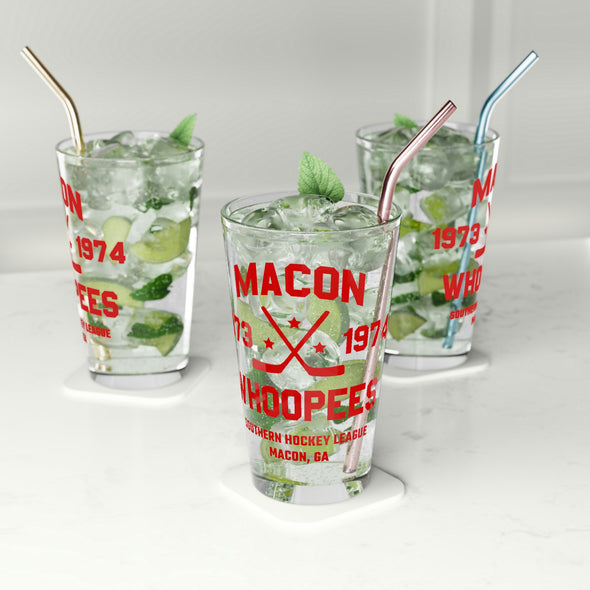 Macon Whoopees Dated Pint Glass