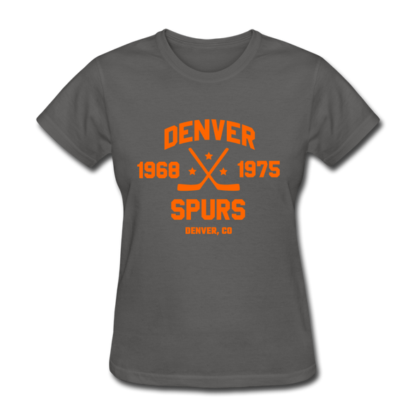 Denver Spurs Dated Women's T-Shirt - charcoal