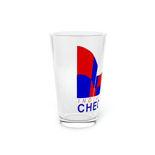 Indianapolis Checkers Pint Glass