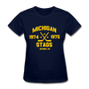 Michigan Stags Dated Women's T-Shirt (WHA) - navy