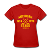Michigan Stags Dated Women's T-Shirt (WHA) - red
