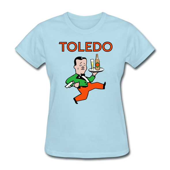 Toledo Buckeyes Logo Women's T-Shirt (EHL) - powder blue