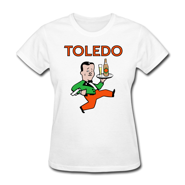 Toledo Buckeyes Logo Women's T-Shirt (EHL) - white