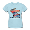Cincinnati Mohawks Logo Women's T-Shirt (IHL) - powder blue