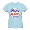 New York Raiders Logo Women's T-Shirt (WHA) - powder blue