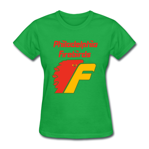 Philadelphia Firebirds Women's Logo T-Shirt (NAHL) - bright green