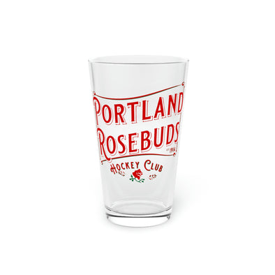Portland Rosebuds Pint Glass