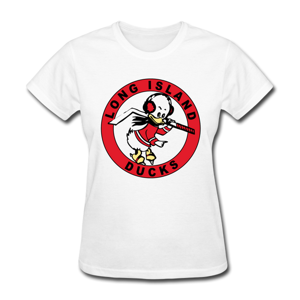 Long Island Ducks 1960s Logo Women's T-Shirt (EHL) - white