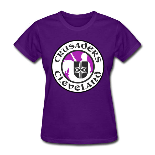 Cleveland Crusaders Logo Women's T-Shirt (WHA) - purple