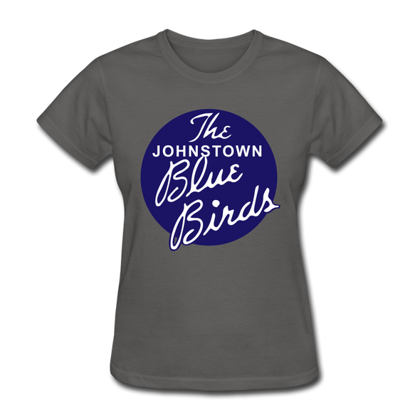 Johnstown Blue Birds Logo Women's T-Shirt (EHL) - charcoal