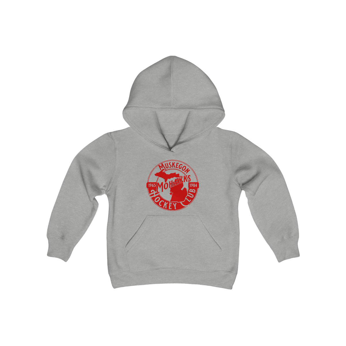 Muskegon Mohawks Circular Dated Hoodie (Youth)