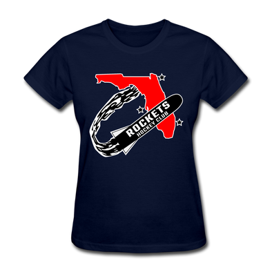 Florida Rockets Logo Women's T-Shirt (EHL) - navy
