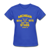 Michigan Stags Dated Women's T-Shirt (WHA) - royal blue